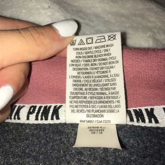 PINK quarter zip sweatshirt - Picture 3 of 3